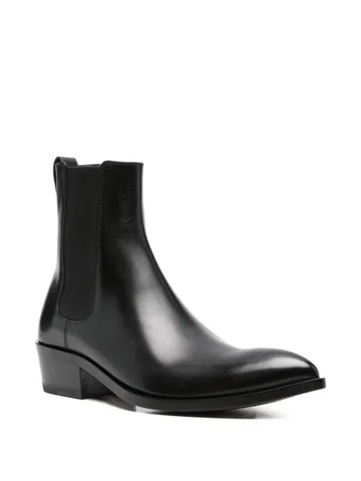 Tom Ford Chelsea Boots With Pointed Toe And Block Heel