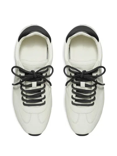 Tory Burch Perforated Leather Sneakers In White