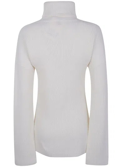 Totême Toteme Slit Sleeves Knit Clothing In White