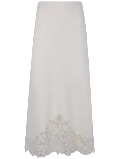 Twinset Tailored Collection Of Skirts With Feminine Silhouettes In White