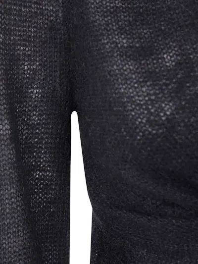 Twinset Twin-set Black Wool-blend Clothing Sweaters In Gray