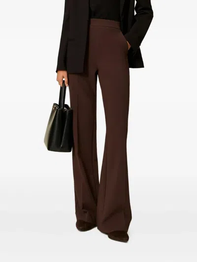 Twinset Twin-set Classic Trousers In Brown
