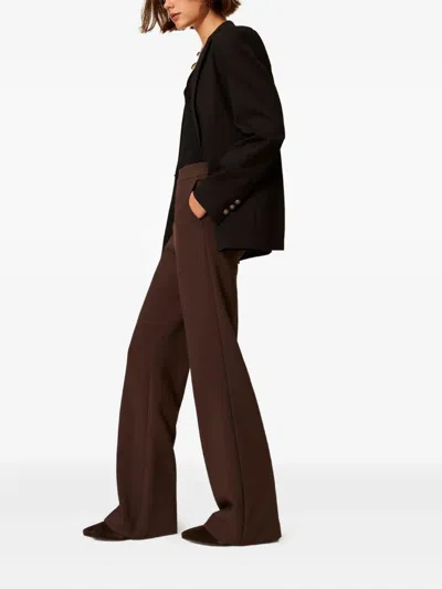 Twinset Twin-set Classic Trousers In Brown