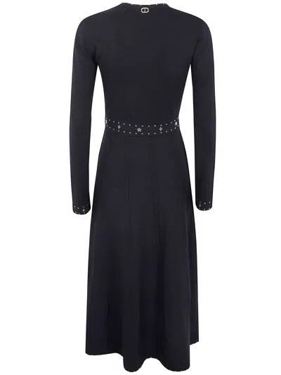 Twinset Twin-set Long Sleeve Dress With Belt
