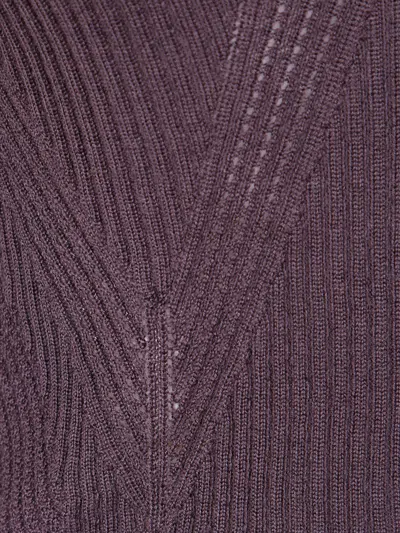 Twinset Twin-set Round Neck Sweater In Purple
