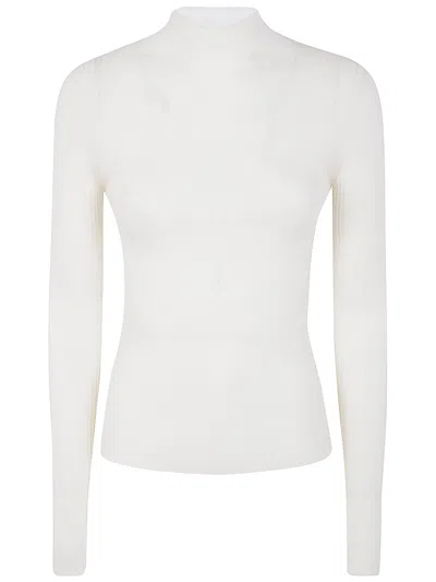 Twinset Twin-set Turtle Neck Sweater In White