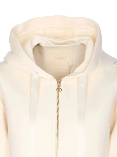 Twinset Twin-set Zip-up Jacket In Neutral