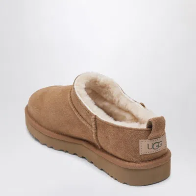 Ugg Ankle Boots Micro Color Chestnut In Brown