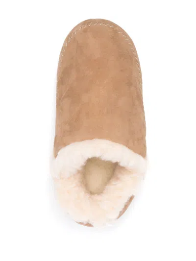 Ugg Camel Suede Anders Slip Ons In Brown