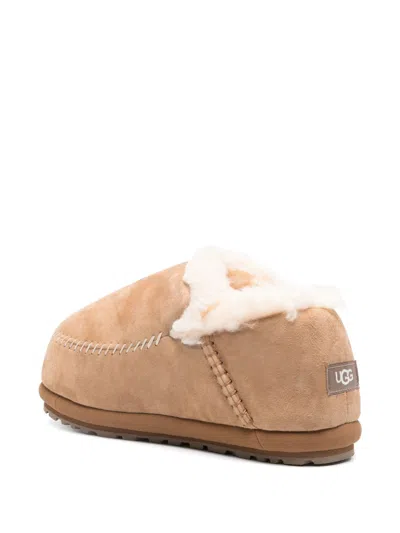 Ugg Camel Suede Anders Slip Ons In Brown