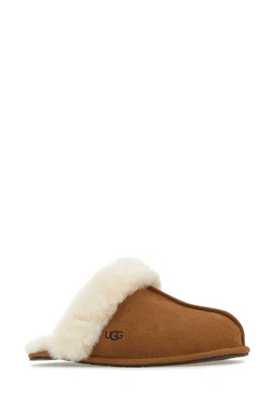 Ugg Camel Suede Scuffette Ii Slippers
