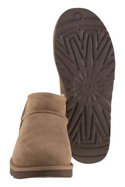 Ugg Antiqued Suede Classic Ultra Mini Ankle Boots