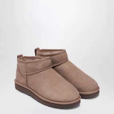 Ugg Classic Ultra Mini Rocky Oak Boot In Brown