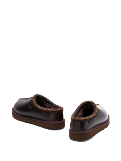 Ugg Ironwood Tasman Leather Regenerate Mules In Black