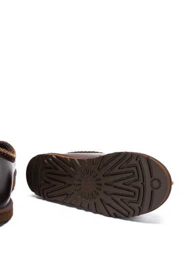 Ugg Ironwood Tasman Leather Regenerate Mules In Black
