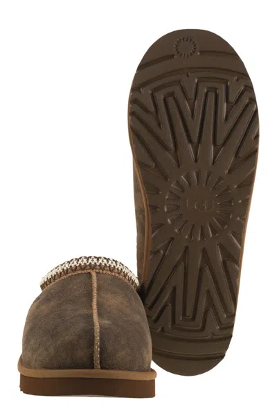 Ugg Suede Slip-on Sabot With Braid Detail In Brown