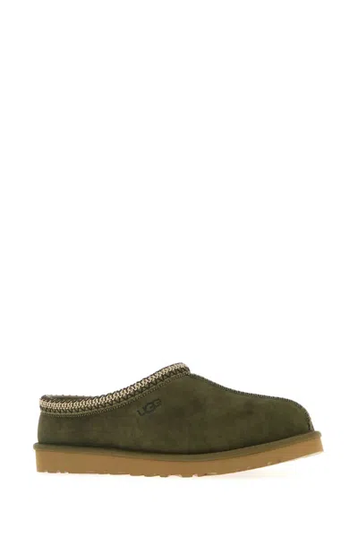 Ugg Tasman Baxter Slippers Burnt Olive In Green