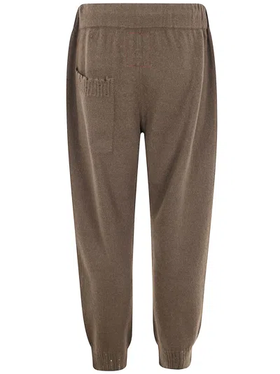 Uma Wang Drawstring Knitted Trousers In Brown