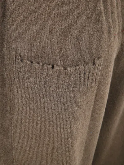 Uma Wang Drawstring Knitted Trousers In Brown