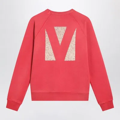 Valentino Crew Neck Graphic Print Raglan Sleeves Top