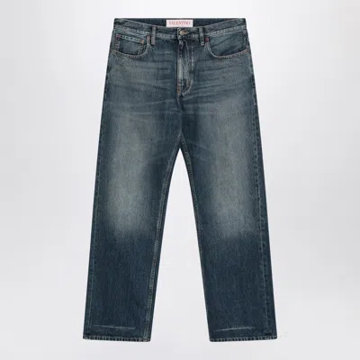 Valentino Garavani Washed Denim Jeans In Multi