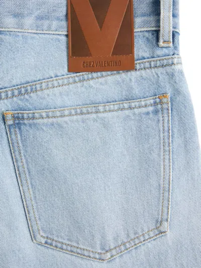 Valentino Denim Trousers Woman Denim 30 In Blue