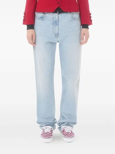Valentino Denim Trousers Woman Denim 30 In Blue