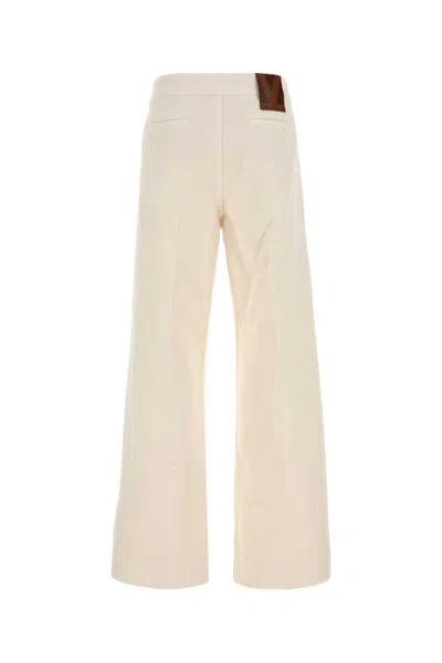 Valentino Garavani Ivory Denim Jeans In Neutral