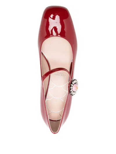Valentino Garavani Preshoes Patent Leather Pumps In Red