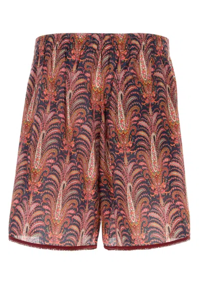 Valentino Garavani Printed Cotton Bermuda Shorts