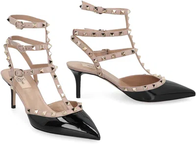 Valentino Garavani Rockstud Caged Pump 65mm Woman Poudre 41 In Multi
