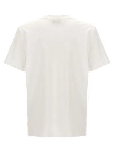 Apc White Oversized T-shirt With A.p.c. Print In Cotton Man In White