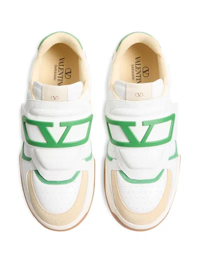 Valentino Garavani Joie De Jouer Low Top Sneaker In Nappa Calfskin In White
