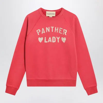 Valentino Crew Neck Graphic Print Raglan Sleeves Top