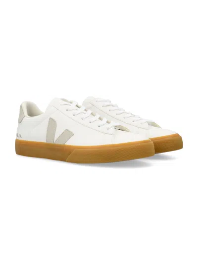 Veja Campo Chtomefree Leather Sneakers In White