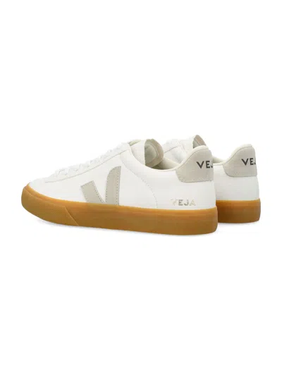 Veja Campo Chtomefree Leather Sneakers In White