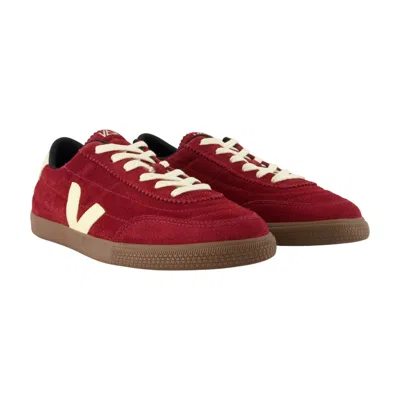 Veja Panenka Bordeaux Low Top Sneakers With Logo Patch On The Side And Contrasting Heel With Logo Letteri