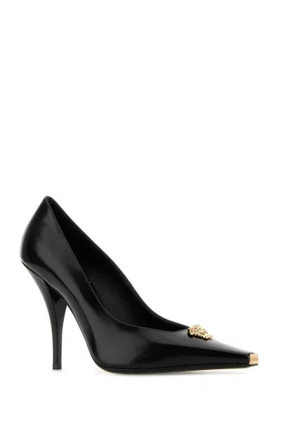 Versace 110mm La Medusa Leather Pumps With Heels