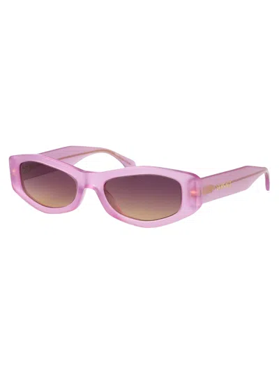 Versace Violet Gradient Yellow Geometric Ladies Sunglasses Ve4487 551370 54
