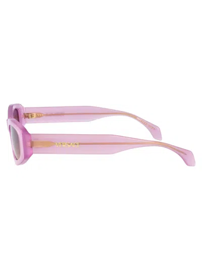 Versace Violet Gradient Yellow Geometric Ladies Sunglasses Ve4487 551370 54