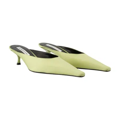 Victoria Beckham Kitten Court Shoes In Green