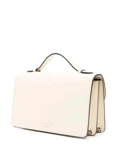 Victoria Beckham Mini Dorian Leather Shoulder Bag In White