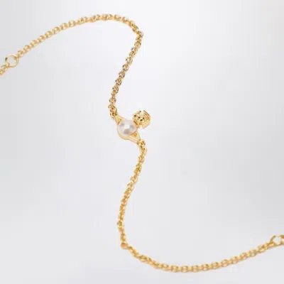Vivienne Westwood Gold Balbina Bracelet With Pearl In Gold
