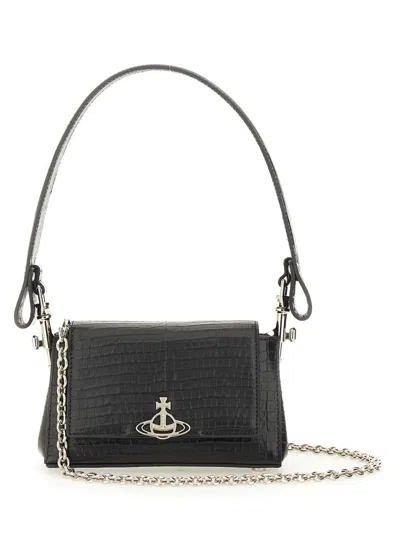 Vivienne Westwood Black Leather Handbag