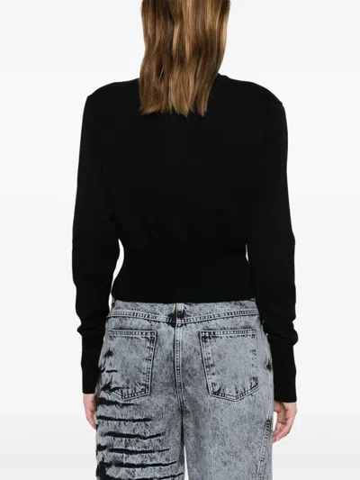 Vivienne Westwood Cropped-length Knitted Cardigan In Black