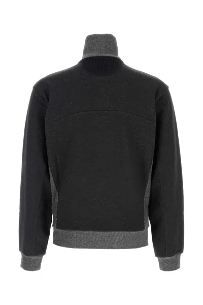 Vivienne Westwood Cotton Blend Cardigan High Collar In Black
