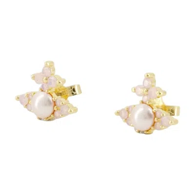 Vivienne Westwood Feodora Faux-pearl Earrings In Gold