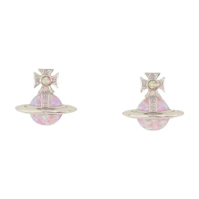 Vivienne Westwood Franca Earrings In Pink