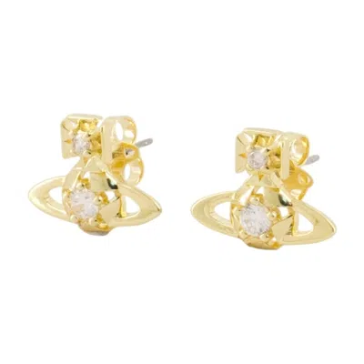 Vivienne Westwood Lee Orb Earrings In Brown