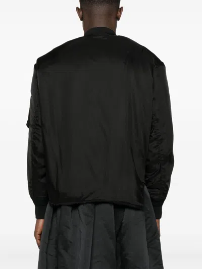 Comme Des Garçons Bomber Asymmetrical Multiple Pockets In Black